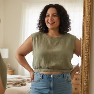 Calvin Klein Sage Sleeveless Top